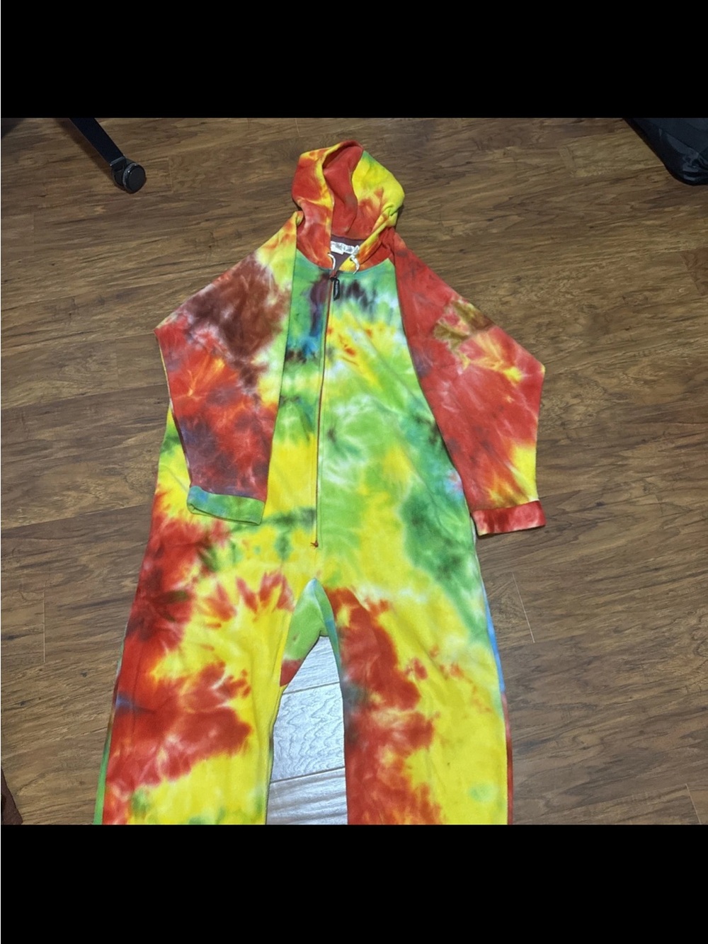 Tie-Dye Hooded One-Piece Kids Romper - Multi S